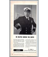 1958 Qantas Airlines PRINT AD Australia&#39;s Round The World Airline BX1 - $9.35 CAD