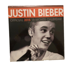 Justin Bieber Official 2015 18-Month Calendar Pop Music Hip Hop New Sealed - £21.10 GBP