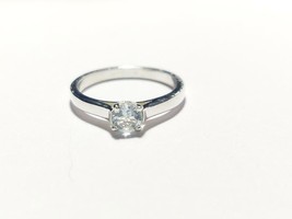 Argent Sterling Aigue-Marine Bague 0.40 CT Naturel Argent - £27.09 GBP