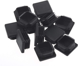 2 Inch Square Plastic Plug, End Caps for Tubing Pipe OD 2&quot; X 2&quot; (Not ID), Steel  - £12.12 GBP