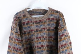 Vintage 90s Woolrich Mens Large Rainbow Shetland Wool Knit Crewneck Sweater - £79.34 GBP