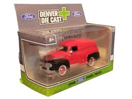 Denver Diecast 1948 Red Ford Panel Truck 1/48 Scale GR7 - £13.92 GBP