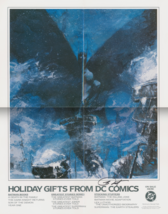 RARE George Pratt SIGNED 1989 Batman Promo DC Comics Holiday Gift Guide Poster - £45.94 GBP