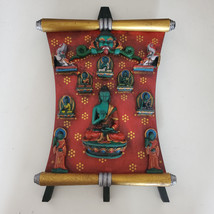 Nepalese 5 Buddhas  Table Calendar Frame 10&quot; - Nepal - £117.94 GBP