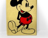 Walt Disney Mickey Mouse Metal Clad Small Hand Pocket Mirror  3&quot; x 2&quot; (1... - $12.18