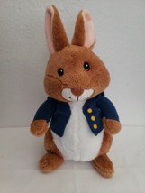 Kohl&#39;s Cares Peter Rabbit Plush Stuffed Animal Brown White Blue Coat - £11.81 GBP