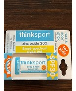 Thinksport Kids Face &amp; Body Mineral Sunscreen Stick, SPF 30, 0.64 oz Exp... - £9.47 GBP