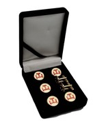 York Rite Royal Arch Triple Tau Masonic Tux Suit Button Covers Set - £35.37 GBP