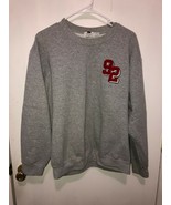 Topman Men&#39;s Medium Fleece Lined Pullover Gray Sweatshirt Number 92 Loun... - $9.89