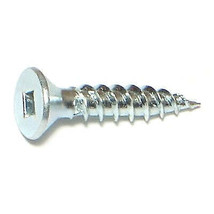 #10 x 1&quot; Zinc Square Drive Flat Head Wood Screws WSFS-311 (80 pcs.) - $9.96