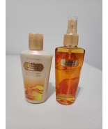 (2)VICTORIA&#39;S SECRET AMBER ROMANCE FRAGRANCE MIST &amp; BODY LOTION 4.02oz A... - £20.17 GBP