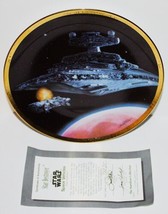 Star Wars Star Destroyer Space Vehicles Ceramic Plate 1995 Hamilton Box ... - £14.18 GBP