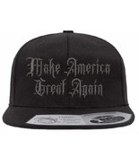 Trump 2024 Hat Gothic Dark MAGA Flex Fit Adjustable 110F Black Snapback Hat - $26.72