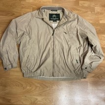 Weatherproof Microsuede Light Khaki Jacket Full-Zip Lined Pockets Men’sS... - $21.78