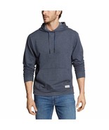 Eddie Bauer Hoodie Medium Mens Blue Fleece Pullover Lightweight Gorpcore - $25.97