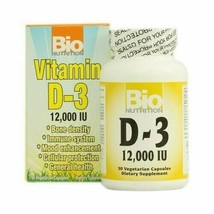 Bio Nutrition Inc, D-3 12,000IU, 50 Vcap - £14.31 GBP