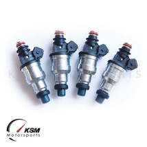 Set of 4 KSM 1000CC Fuel Injectors EVO 4 5 6 7 8 9 RX-7 FC3S 13B 20B 4AGE 4G63T - £150.04 GBP