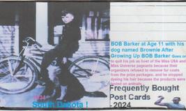 2024 Frequently Bought Post cards Bob Barker at Age 11 with his Dog Brow... - £1.27 GBP