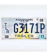 2011 United States Mississippi Carroll County Trailer License Plate G3171P - €12,88 EUR