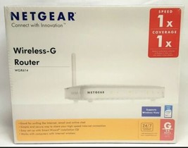 NIB Netgear WGR614 54 Mbps 4-Port 10/100 Wireless G Router (WGR614) Sealed - $17.47