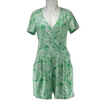 BODEN Romper Green Floral Print Casual Jumpsuit Women&#39;s Size 8T - £18.39 GBP
