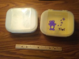 Tupperware 1981 C hinged boxes - $14.24