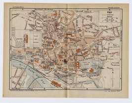 1926 Original Vintage City Map Of Pau / PYRÉNÉES-ATLANTIQUES / France - £16.77 GBP