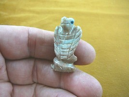 Y-SNAK-22 gray COBRA Snake small gemstone carving gem soapstone Peru lov... - $8.59