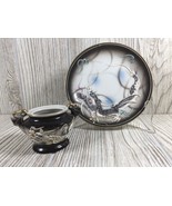 Vintage Dragonware Moriage 2 handled Vase &amp; Saucer Made in Japan - $281.30 MXN