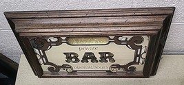 Vintage Private Bar Open 24 Hours Advertising Personalizable Framed Mirr... - $919.73 MXN
