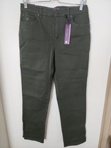 Nwt Gloria Vanderbilt Olive Green Jeans 8 Short (#10) - £12.71 GBP