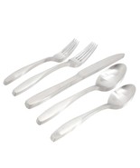 Gibson Home Karlton 20 Piece Stainless Steel Flatware Set in Matte Silver - $87.28 CAD