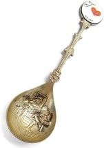 Vintage I Love Aruba Collector Spoon Silver Plate Ornately Detailed - $33.40