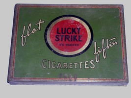 Lucky Strike Cigarette Tin Vintage Tindeco Factory No. 30 N.C. - $14.99