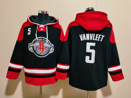 Fred VanVleet #5 Houston Rockets Black Lace-Up Pullover Hoodie - Hoodies &amp; - £46.26 GBP