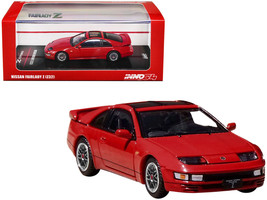 Nissan Fairlady Z Z32 RHD Right Hand Drive Aztec Red w Sunroof Extra Wheels 1/64 - £25.90 GBP