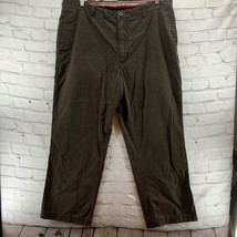 Dockers Trousers Mens 38X30 Pants Brown Flat Front Classic Casual - $19.34