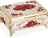 Mother Day Gift for Mom Wife, Metal Decorative Jewelry Box Vintage Treas... - $36.42