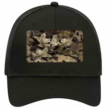 Fallen Leaves Camouflage Novelty Black Mesh License Plate Hat - £23.31 GBP