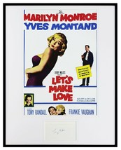 Tony Randall Signed Framed 16x20 Let&#39;s Make Love Poster Display - £97.30 GBP