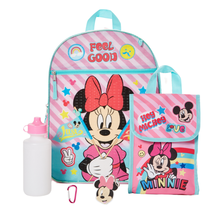 Minnie Mouse Girls Backpack with Lunch Bag and Water Bottle 5 Piece Set 16 Inch - £26.62 GBP