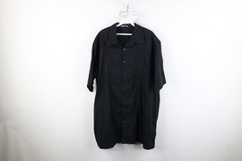 Vintage 90s Y2K Streetwear Mens 3XL Distressed Embroidered Striped Butto... - $39.55