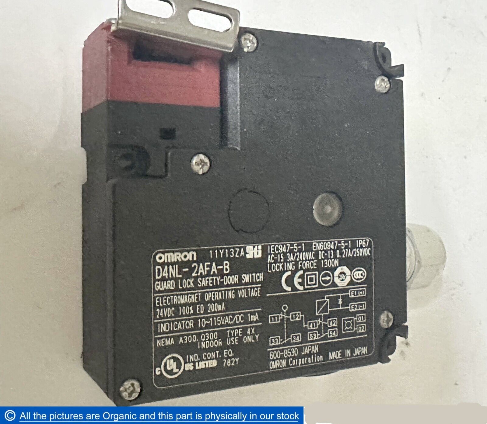 Omron D4NL-2AFA-B Guard Lock Safety Door Switch 24VDC D4NL Series With K... - $147.00
