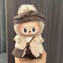 Furry Jacket and Crochet Bag Outfit for Labubu, Stylish Labubu Outfit, F... - $11.89