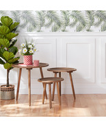Rattan Wood Accent Table (Set of 3) - $4,963.53 MXN