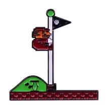 Super Mario Bros 2011 Video Game Mario As Bear On Flagpole Endgame Metal Pin NEW - £6.26 GBP