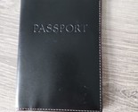 LODIS Black Leather Passport Cover Travel - £21.62 GBP