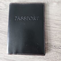 LODIS Black Leather Passport Cover Travel - $27.61