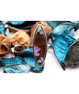 Navia Jewelry Butterfly Wings Graphium weiskei Silver Ring NR-9W-15 - $114.99