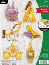 DIY Bucilla The Glass Slipper Cinderella Castle Christmas Ornament Kit 89287E - $33.95